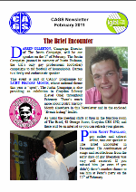 Front page of a recent Newsletter
